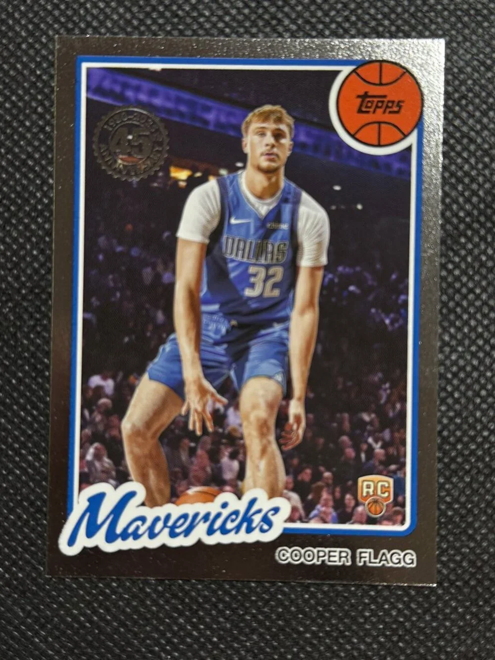 2025-26 Topps Cooper Flagg Foil RC 45th Anniversary SP #80BK-51 Mavericks Rookie